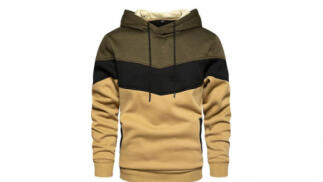 Sudadera con capucha Unisex Tricolor Marrón